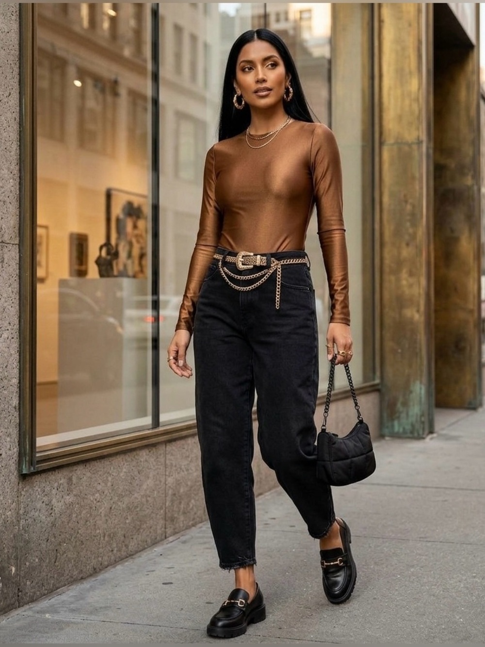 Etro Chocolate Long Sleeve Bodysuit